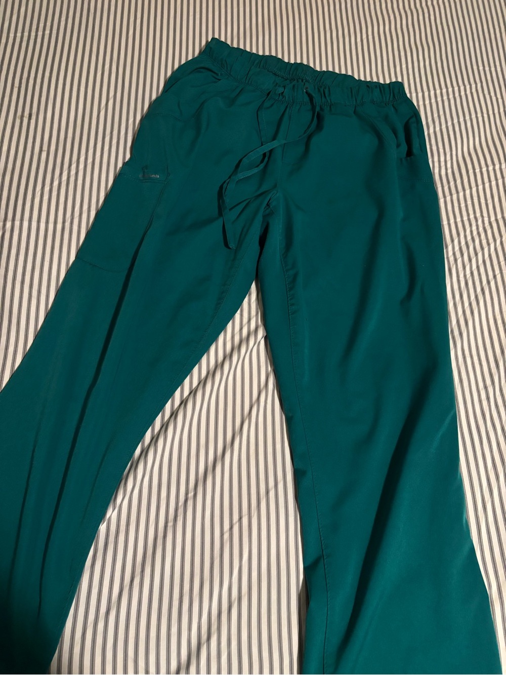 healing hands hunter green Straight-Leg Scrub Pants